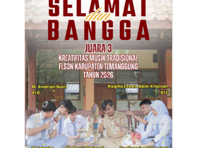 FLS3N 2026 - Juara 3 Kreatifitas Musik Tradisional